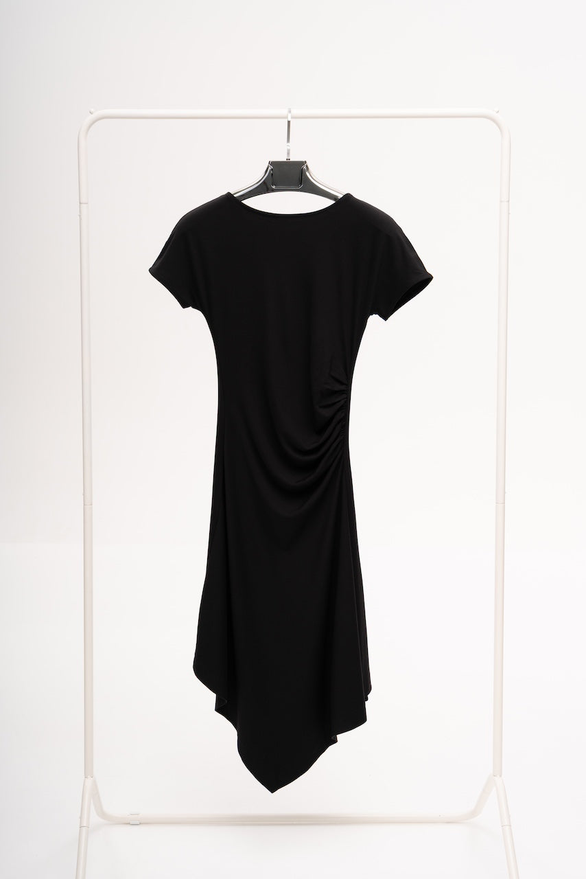 Axis A-Symmetric Dress in Blackout