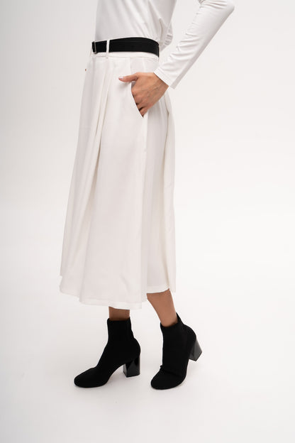 Sway Midi Skirt in Cloud
