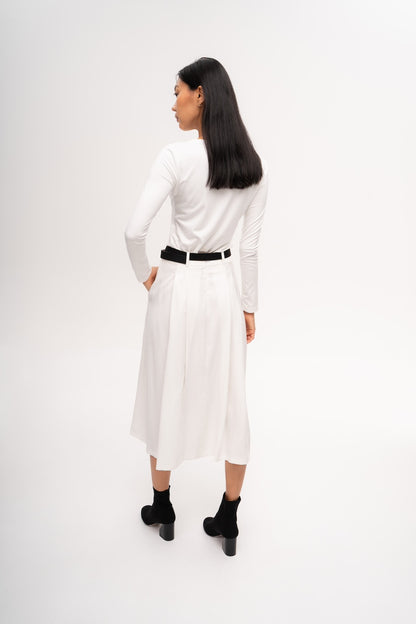 Sway Midi Skirt in Cloud